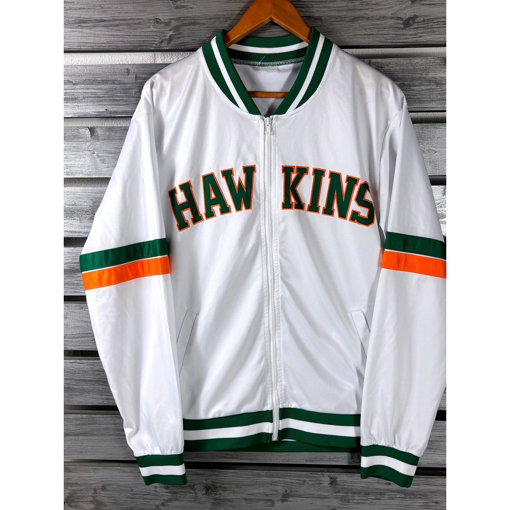 Stranger Things Hawkins High School Track Jacket Mens L Halloween Cosplay MINT
